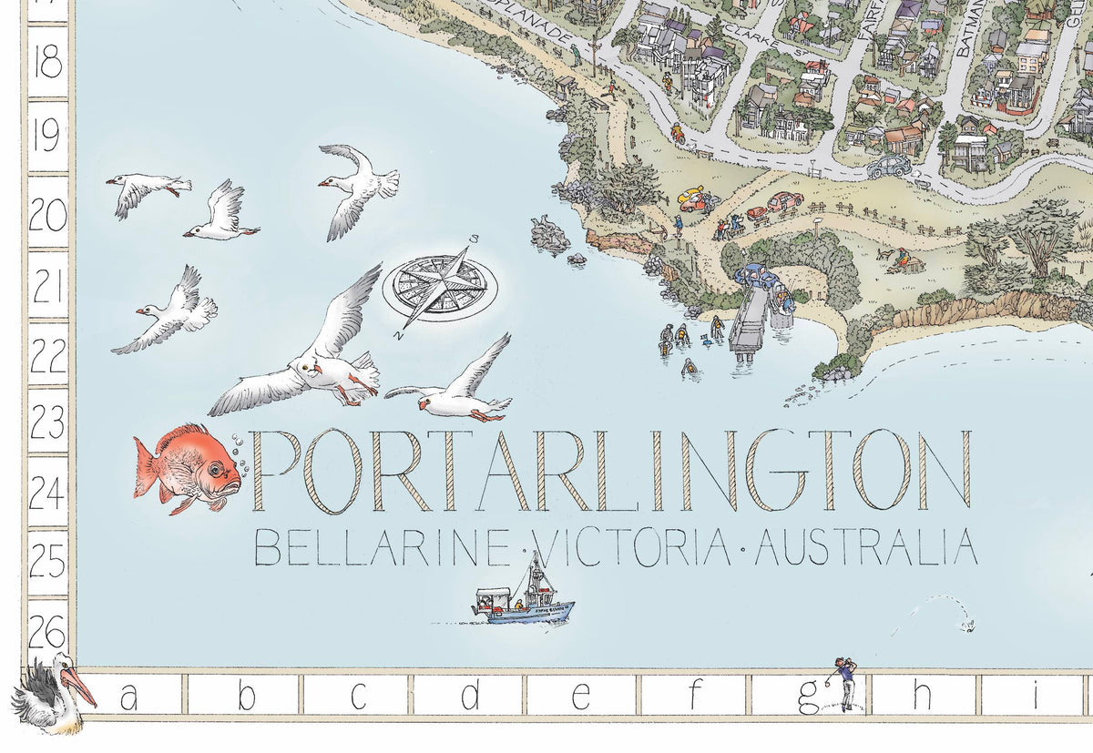 The Portarlington Map - Colour