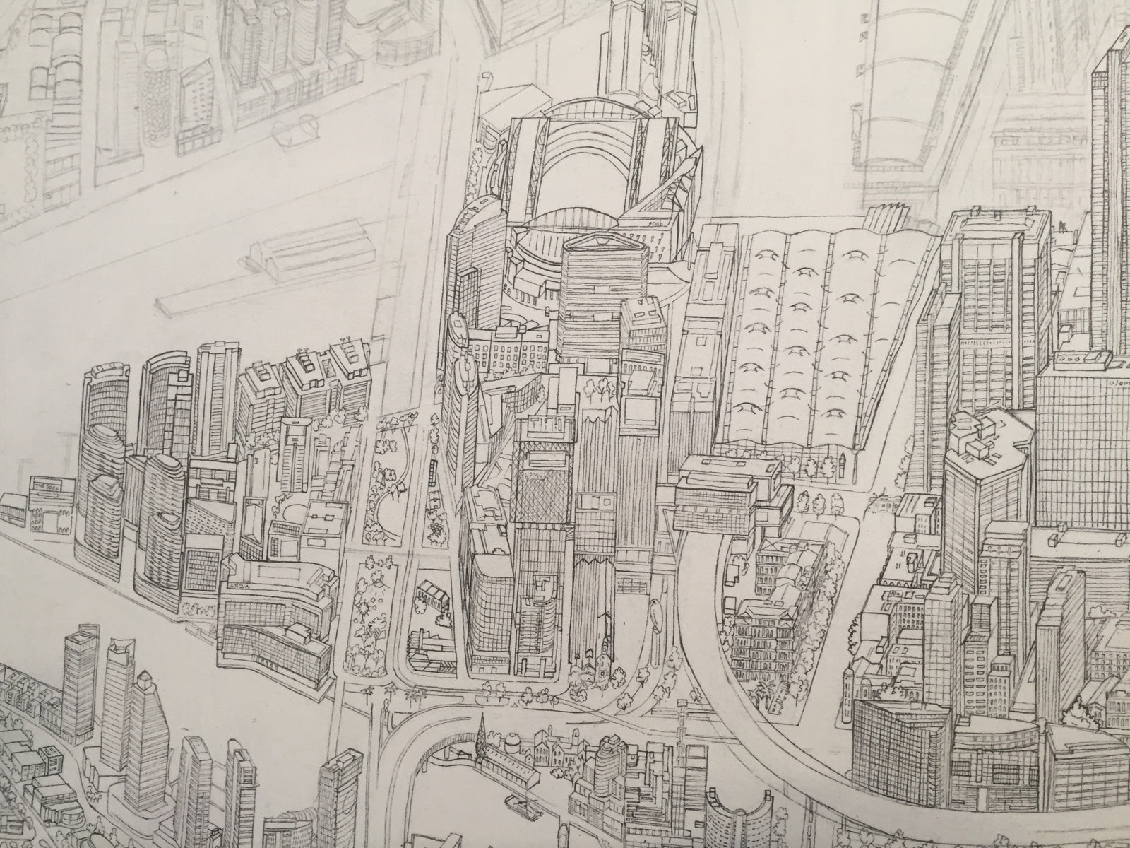 Southern Cross station being drawn on to The Melbourne Map