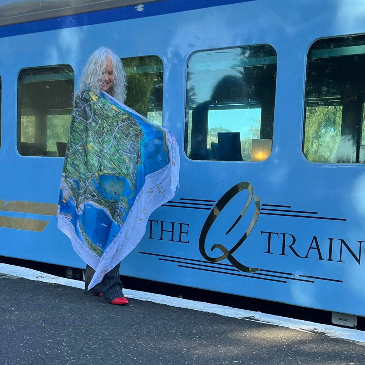 The Bellarine Map Scarf