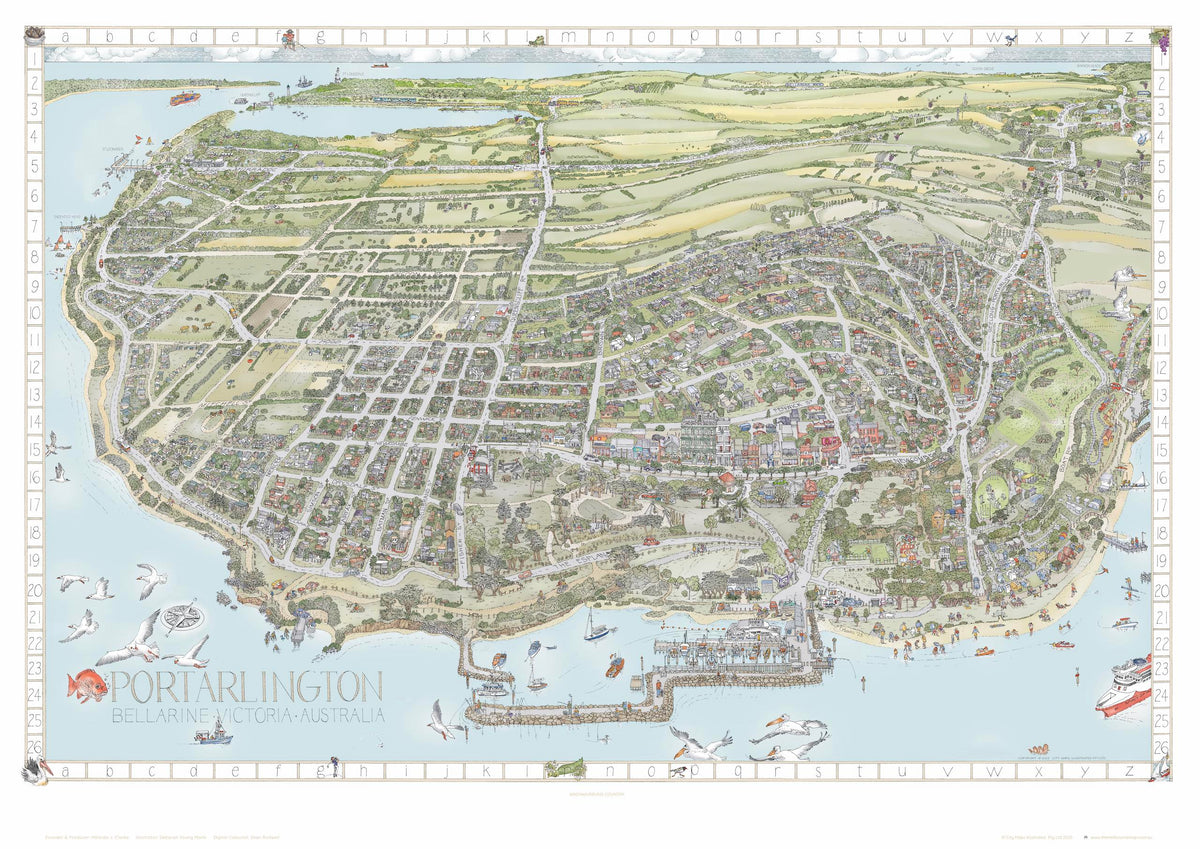 The Portarlington Map - Colour