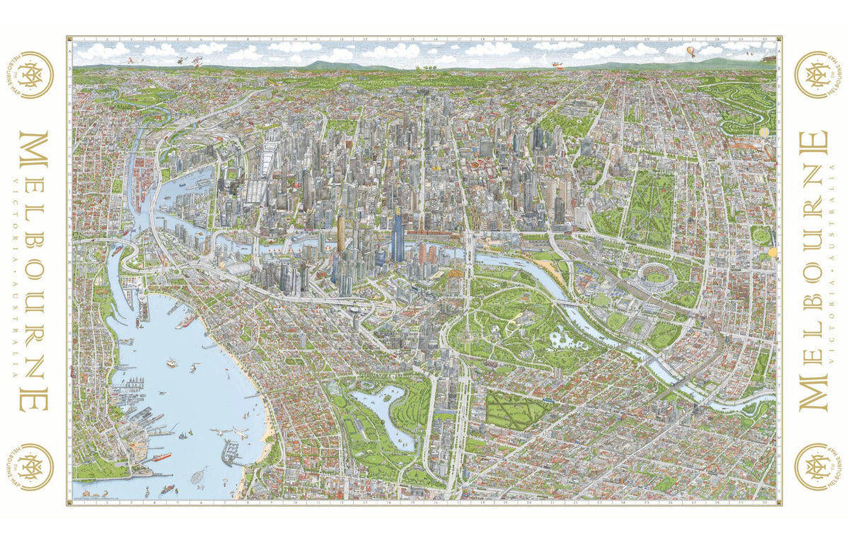 NEW - The Melbourne Map Scarf
