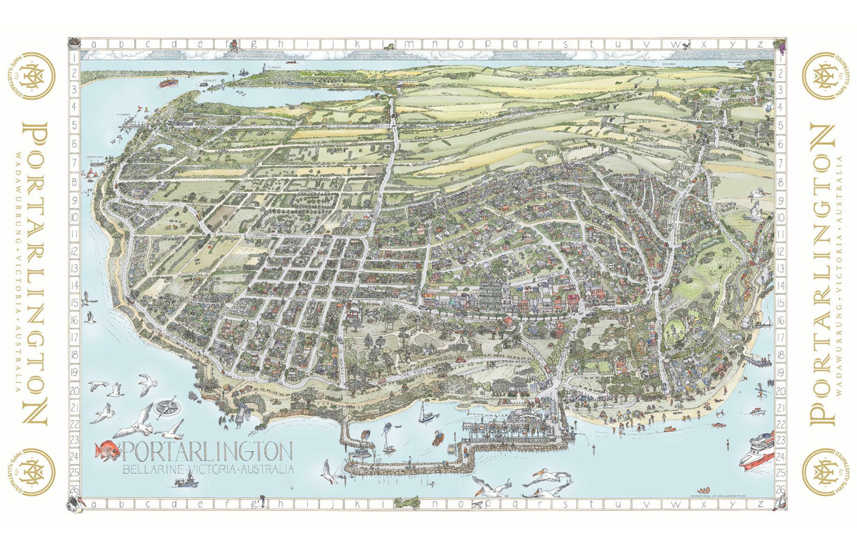 The Portarlington Map Scarf