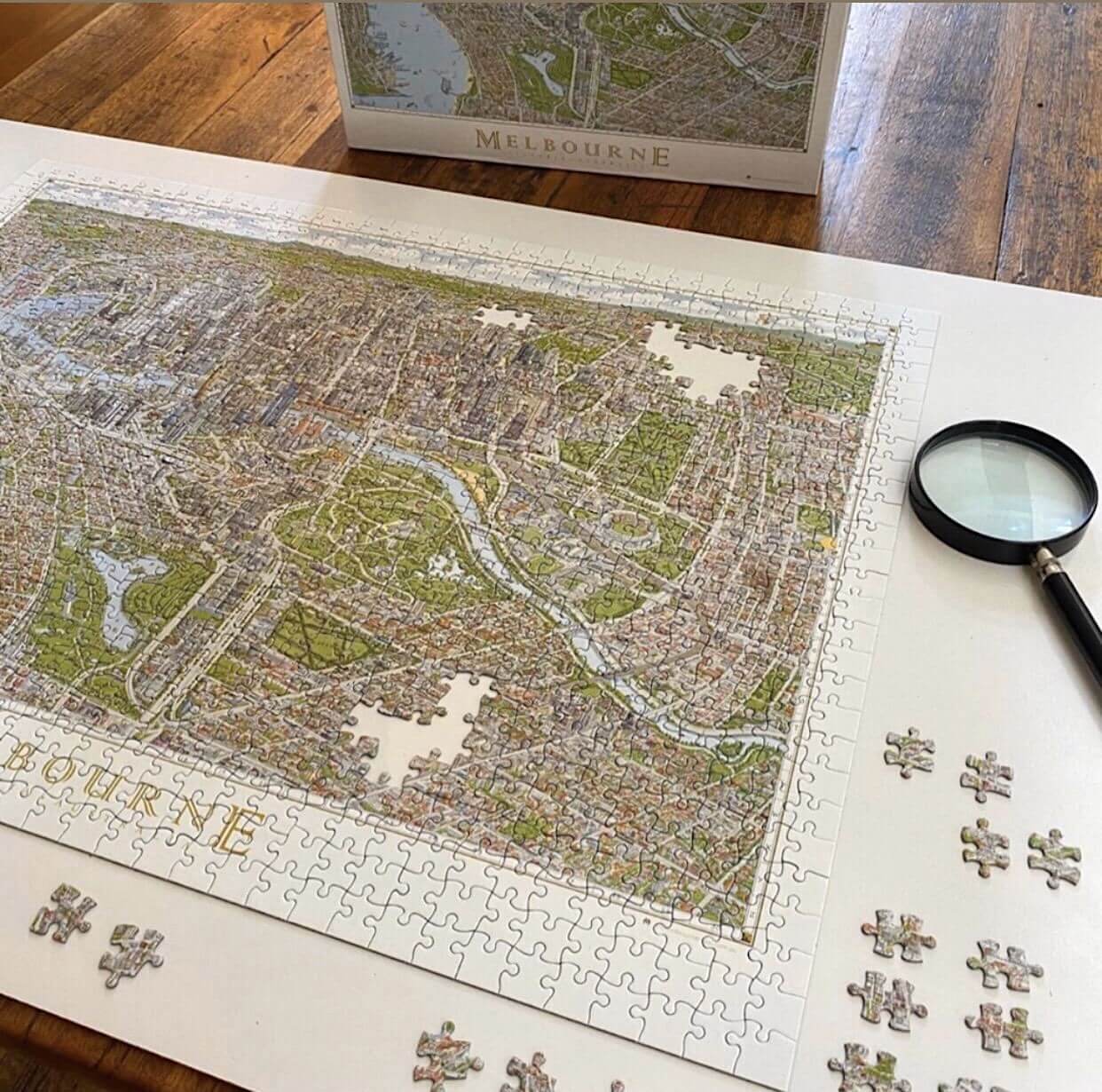 Melbourne Jigsaw Puzzle · 1000 piece puzzle The Melbourne Map