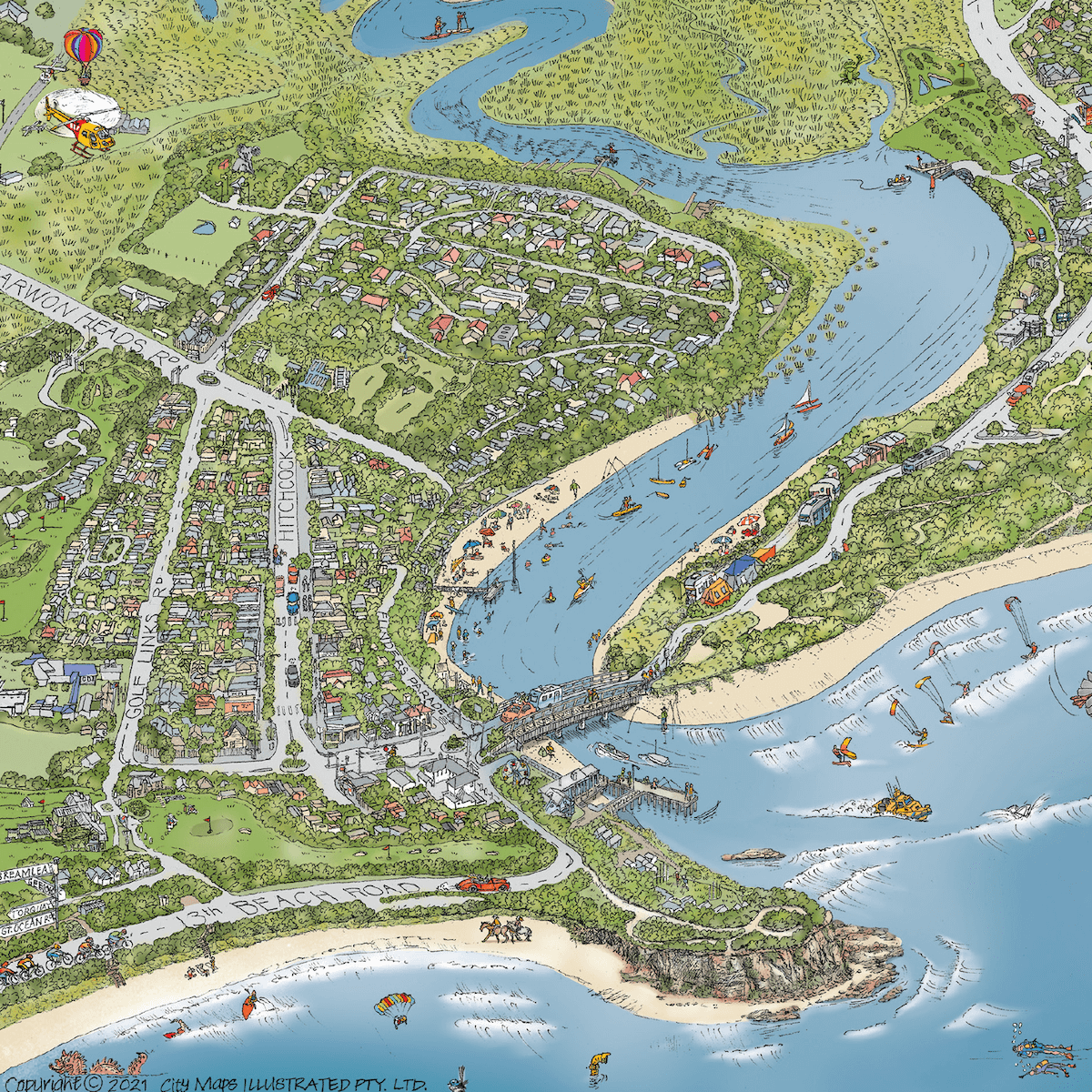 The Bellarine Map Limited Edition - Colour