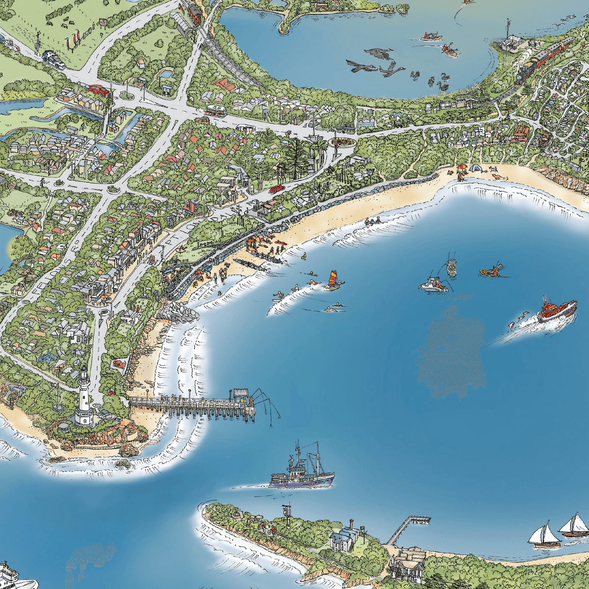 The Bellarine Map - Open Edition prints