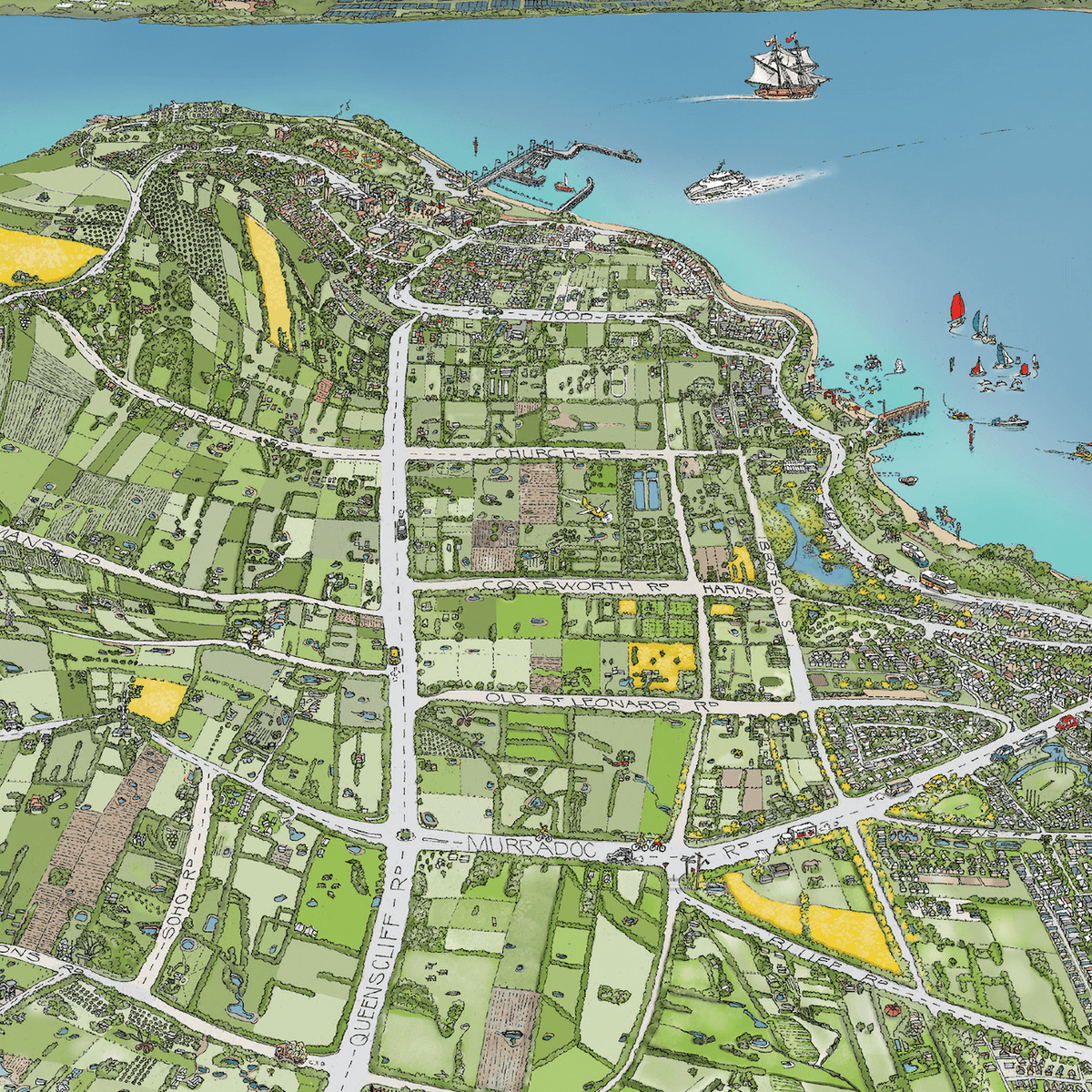 The Bellarine Map - Open Edition prints